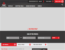 Tablet Screenshot of mitsubishicars.com